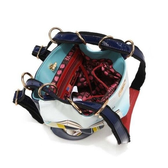 NICOLE LEE MULTIFUNCTIONAL BUCKET BAG BACKPACK - Picture 5 of 6